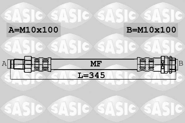 SASIC Тормозной шланг 6606033