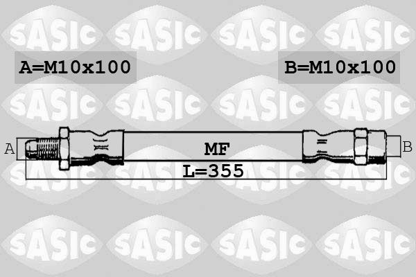 SASIC Тормозной шланг 6606123