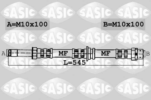 SASIC Bremžu šļūtene 6606162