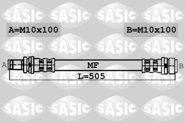 SASIC Тормозной шланг 6606171