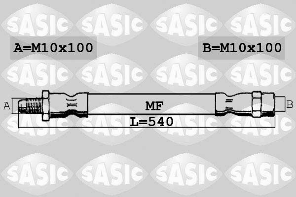 SASIC Bremžu šļūtene 6606183