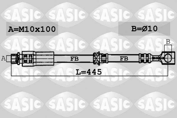 SASIC Тормозной шланг 6606193