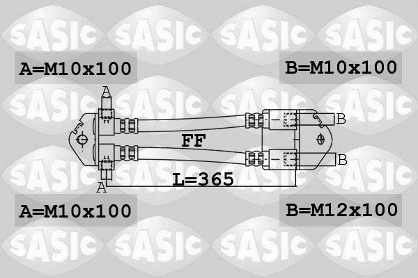 SASIC Тормозной шланг 6606194