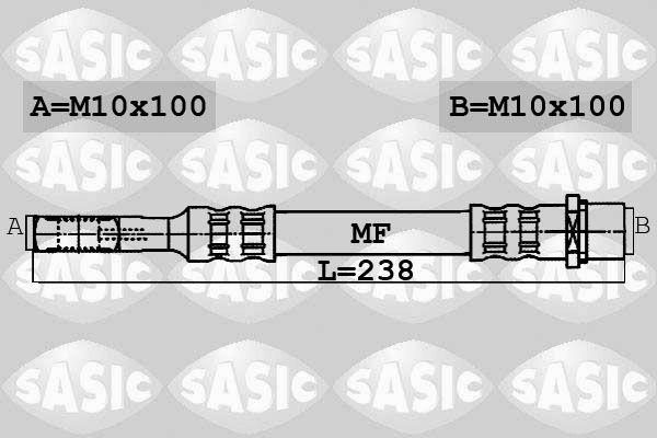 SASIC Тормозной шланг 6606202
