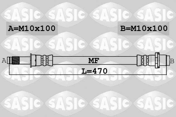 SASIC Bremžu šļūtene 6606230