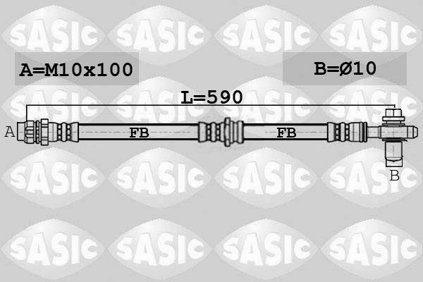 SASIC Тормозной шланг 6606254