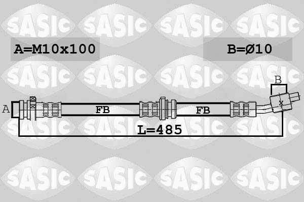 SASIC Тормозной шланг 6606258