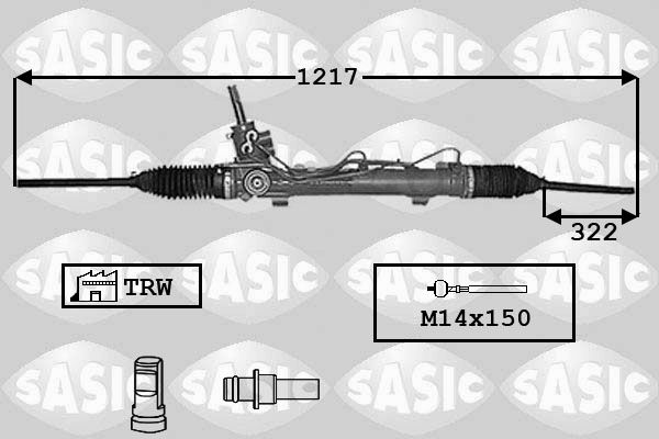 SASIC Stūres mehānisms 7006019