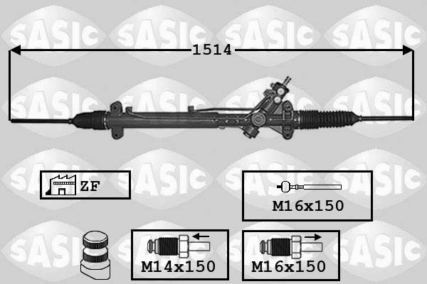 SASIC Stūres mehānisms 7006048