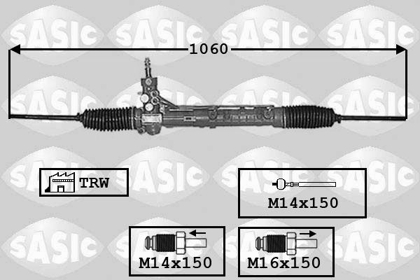 SASIC Stūres mehānisms 7006053