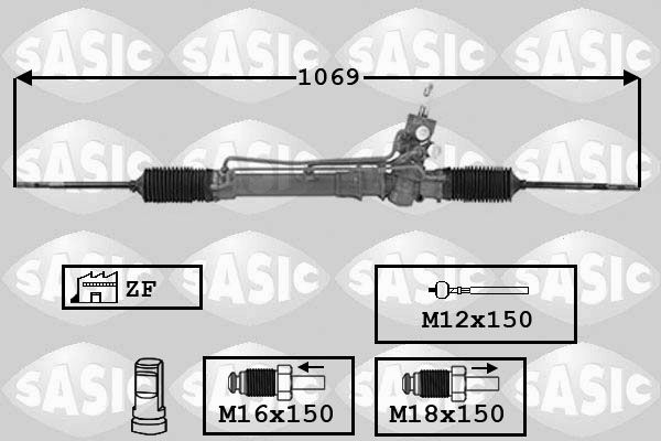 SASIC Stūres mehānisms 7006071