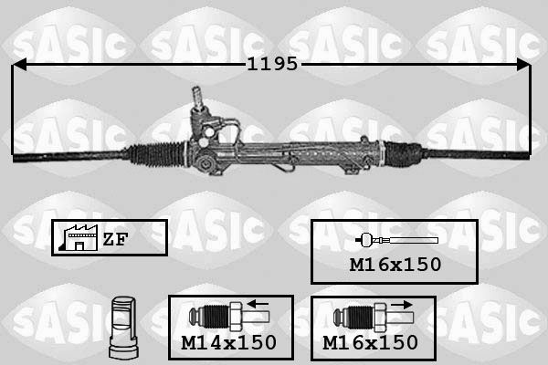 SASIC Stūres mehānisms 7006100