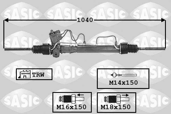 SASIC Stūres mehānisms 7006104