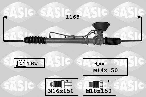 SASIC Stūres mehānisms 7006133