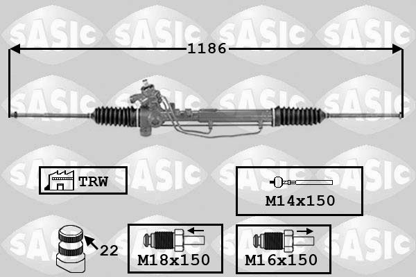 SASIC Рулевой механизм 7006142