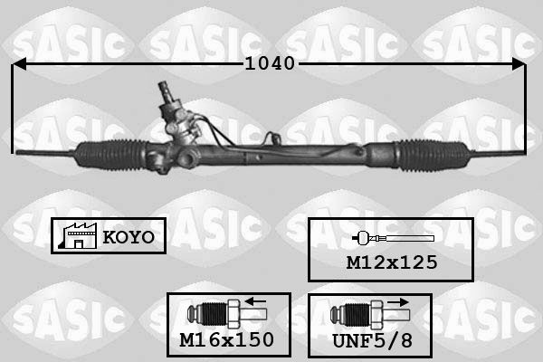 SASIC Stūres mehānisms 7176001