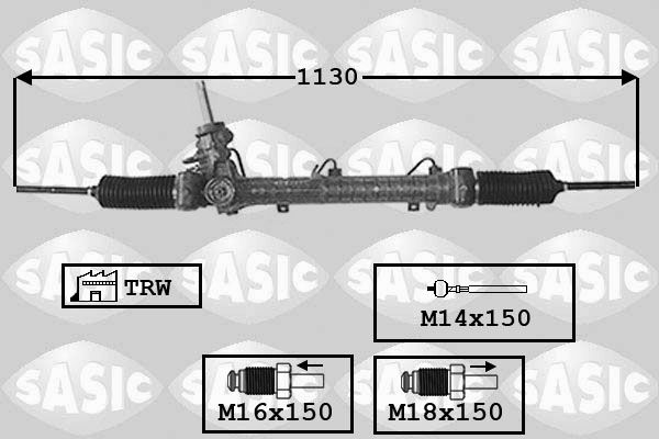SASIC Stūres mehānisms 7176005