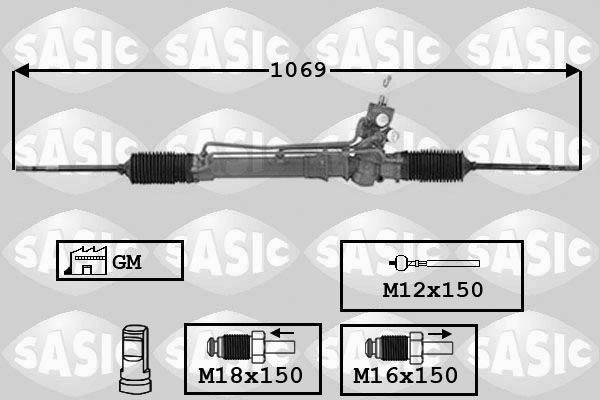 SASIC Stūres mehānisms 7176007