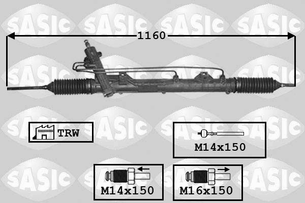 SASIC Stūres mehānisms 7176039