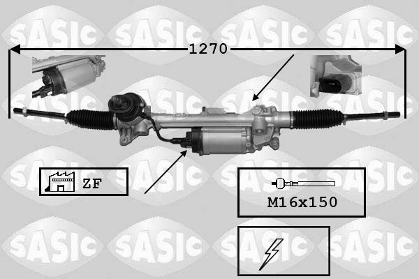 SASIC Stūres mehānisms 7176043