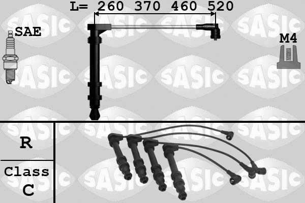 SASIC Augstsprieguma vadu komplekts 9286009