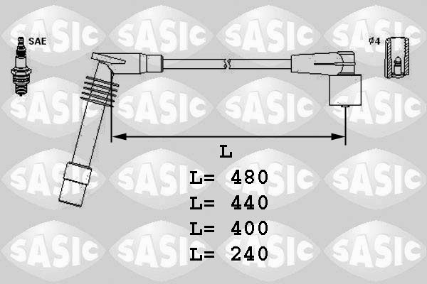 SASIC Комплект проводов зажигания 9286030
