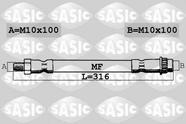 SASIC Тормозной шланг SBH0147