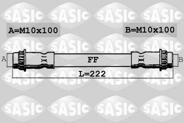 SASIC Bremžu šļūtene SBH0148