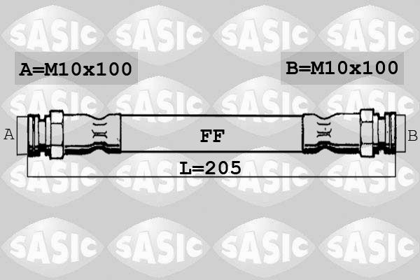 SASIC Bremžu šļūtene SBH0161