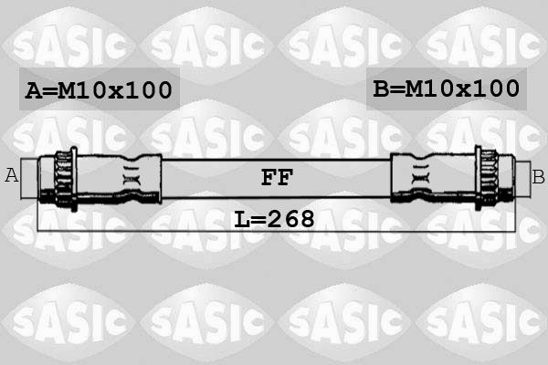 SASIC Bremžu šļūtene SBH4064