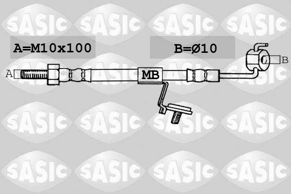SASIC Bremžu šļūtene SBH6326