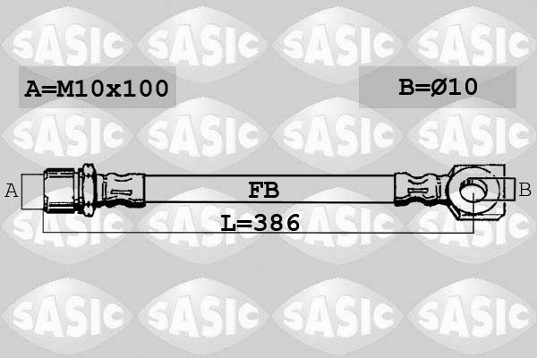 SASIC Bremžu šļūtene SBH6364