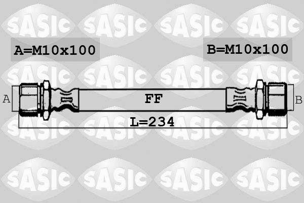 SASIC Bremžu šļūtene SBH6366