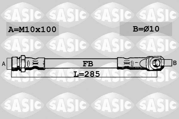 SASIC Bremžu šļūtene SBH6372