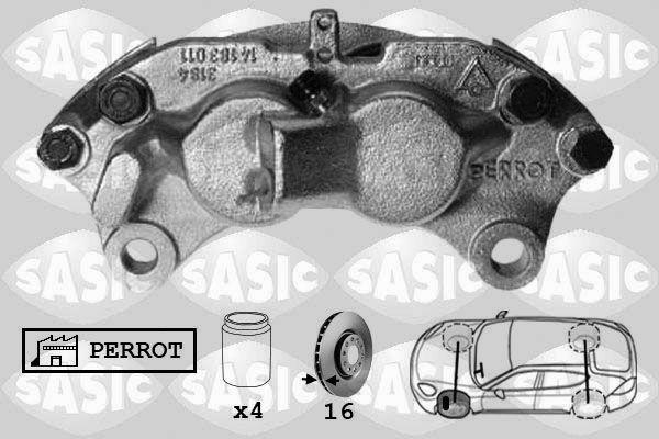 SASIC Тормозной суппорт SCA6580