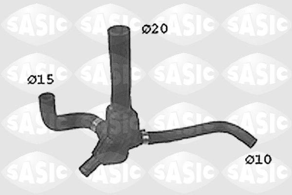 SASIC Шланг радиатора SWH4279