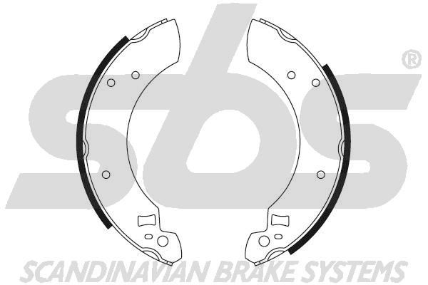 SBS Комплект тормозных колодок, стояночная тормозная с 18492725299