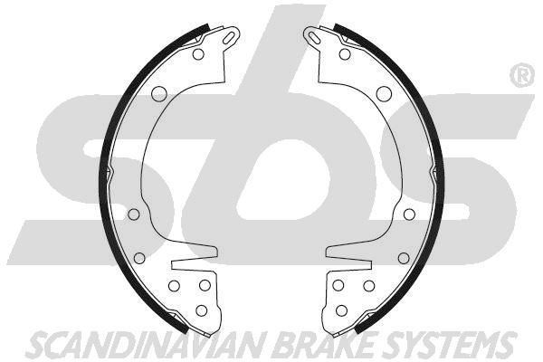 SBS Комплект тормозных колодок 18492730337