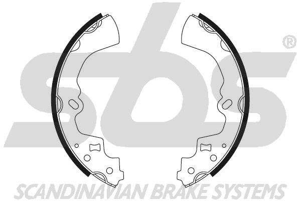 SBS Комплект тормозных колодок, стояночная тормозная с 18492732459