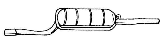 SIGAM Izplūdes gāzu trokšņa slāpētājs (pēdējais) 12618