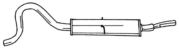 SIGAM Izplūdes gāzu trokšņa slāpētājs (pēdējais) 12624