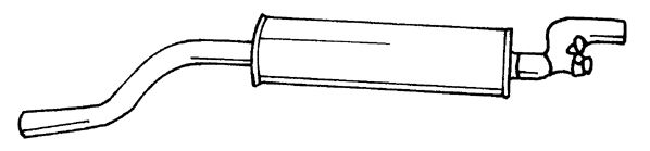 SIGAM Izplūdes gāzu trokšņa slāpētājs (pēdējais) 18618