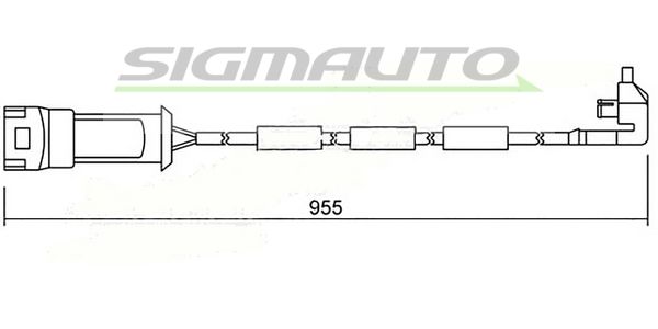 SIGMAUTO Сигнализатор, износ тормозных колодок WI0594