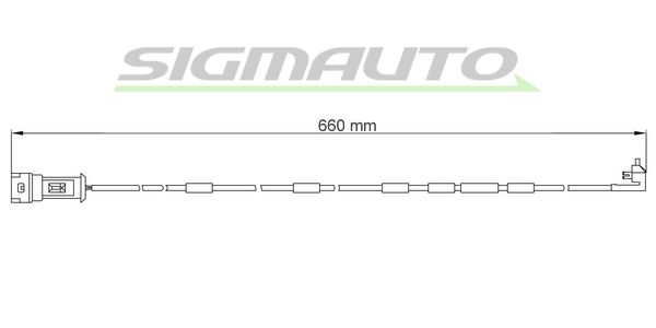 SIGMAUTO Сигнализатор, износ тормозных колодок WI0599