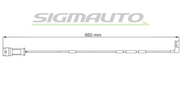 SIGMAUTO Indikators, Bremžu uzliku nodilums WI0602