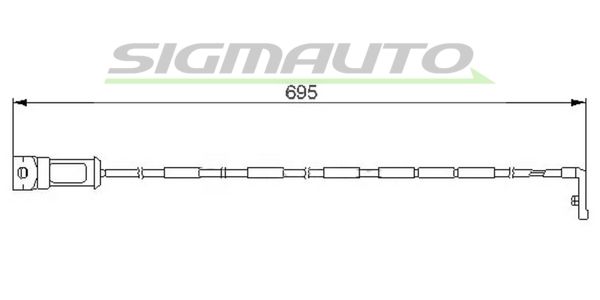 SIGMAUTO Indikators, Bremžu uzliku nodilums WI0604