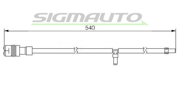 SIGMAUTO Indikators, Bremžu uzliku nodilums WI0612