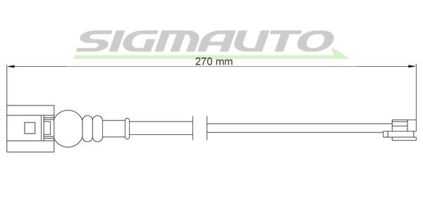 SIGMAUTO Сигнализатор, износ тормозных колодок WI0715