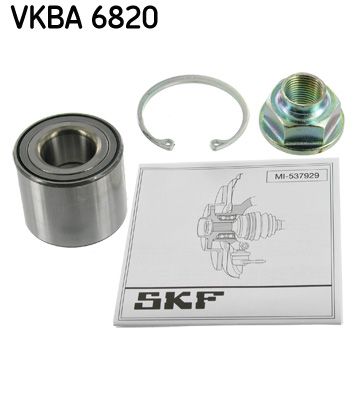 SKF Riteņa rumbas gultņa komplekts VKBA 6820