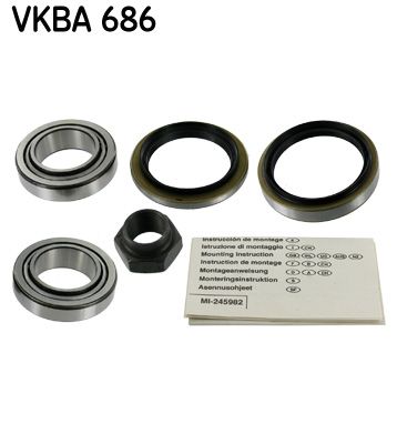 SKF Комплект подшипника ступицы колеса VKBA 686